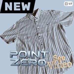 👛 (ANY 2/$20) POINT ZERO Short Sleeve Shirt. New